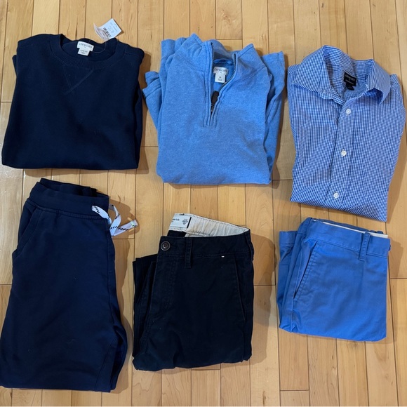 Boys 6 item Lot CrewCuts & Abercrombie Kids - Picture 1 of 7